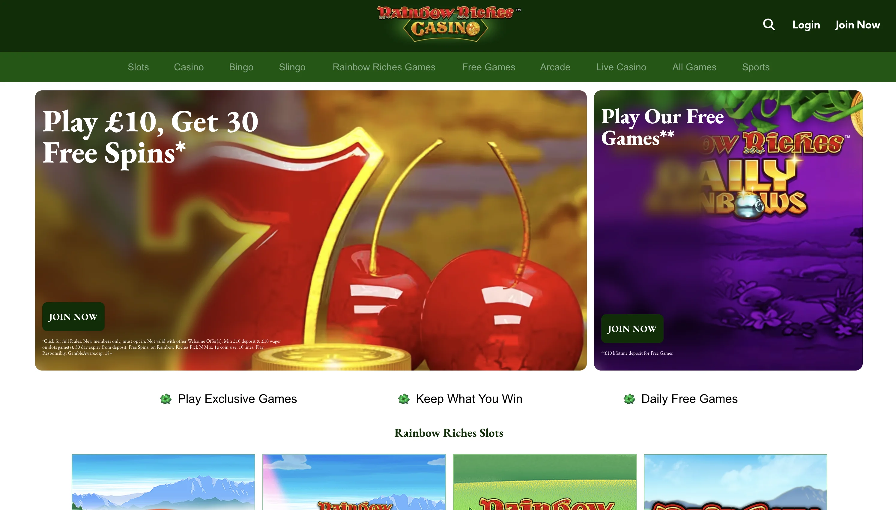 Rainbow Riches Casino